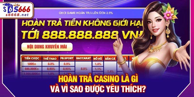 Hoàn trả casino là gì và vì sao được yêu thích?